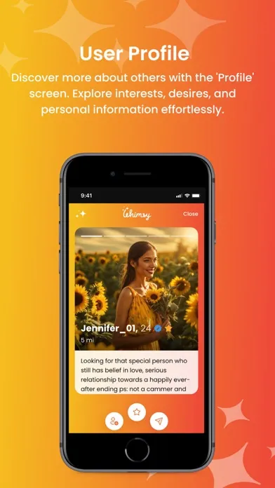 Tangkapan skrin Whimsy Dating