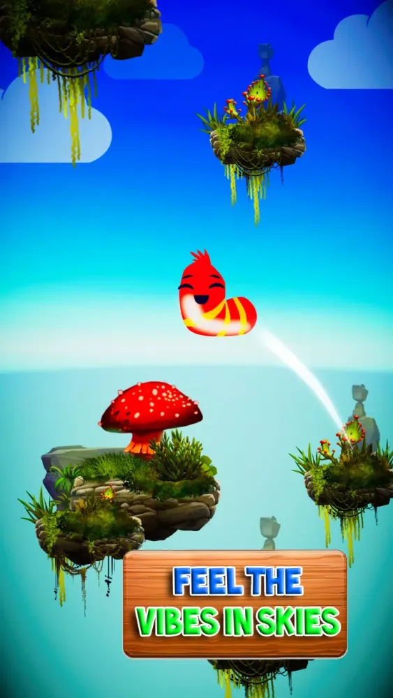 Whirlybird larva: doodle jump應用截圖