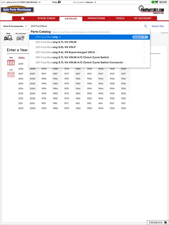 ProPartsNet iPad  Screenshots