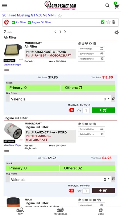 ProPartsNet Screenshots