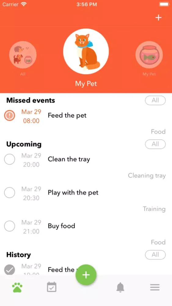 Screenshot di Animal and pet care diary