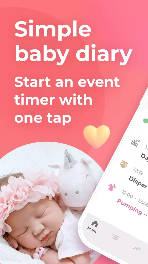 Breastfeeding tracker Pump log Screenshots