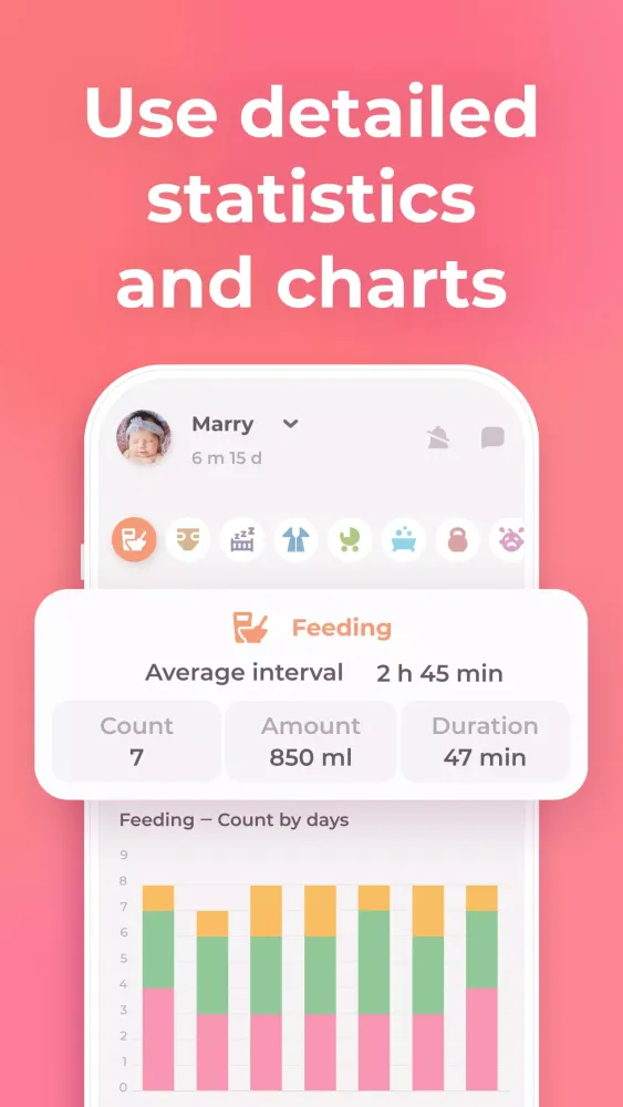 Breastfeeding tracker Pump log Screenshots
