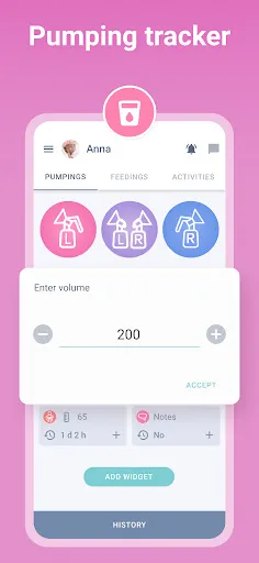 Breastfeeding Newborn tracker Screenshots