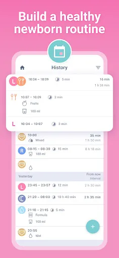 Breastfeeding Newborn tracker Screenshots