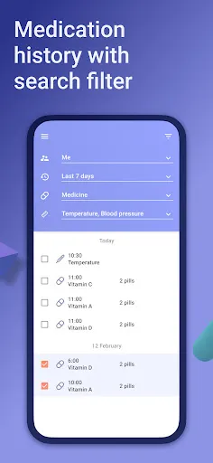 Tangkapan skrin Pill & medication reminder