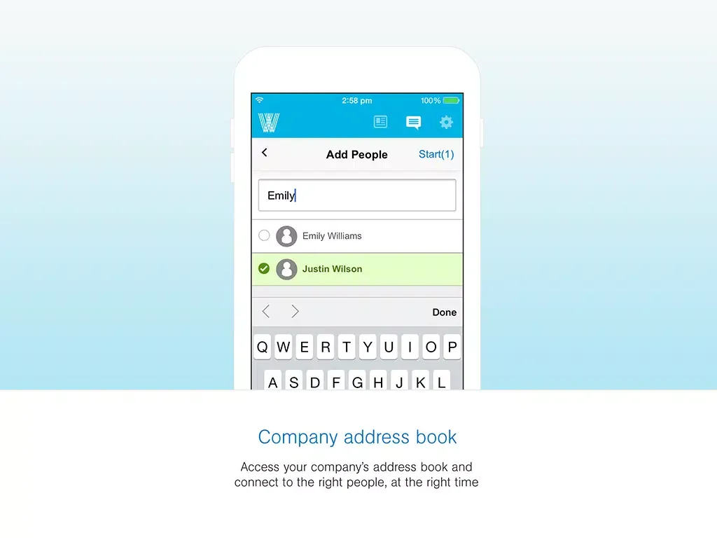 Whispir Messenger iPad 应用截图