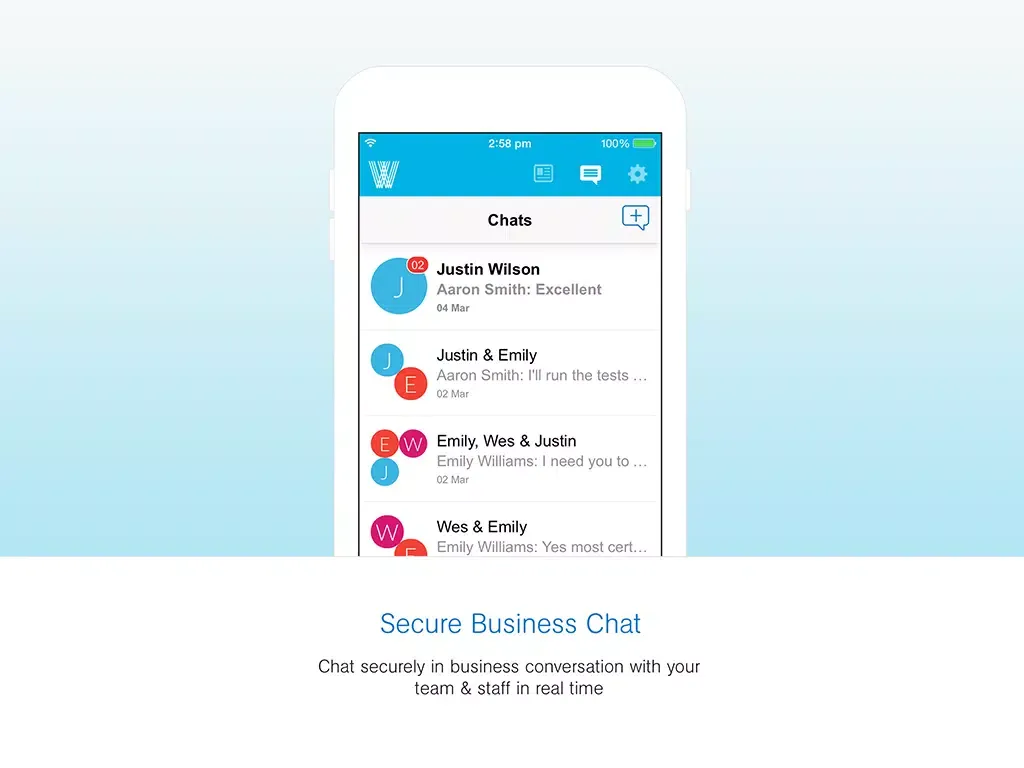 Whispir Messenger iPad 应用截图