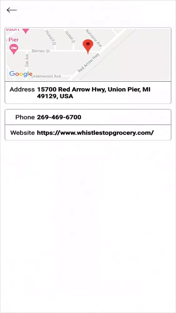 Capturas de tela do Whistle Stop Grocery
