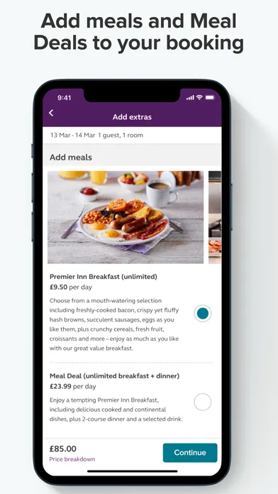 Capturas de pantalla de Premier Inn Hotels