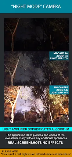 Ảnh chụp màn hình của Night Mode Camera Photo Video