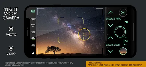 Ảnh chụp màn hình của Night Mode Camera Photo Video
