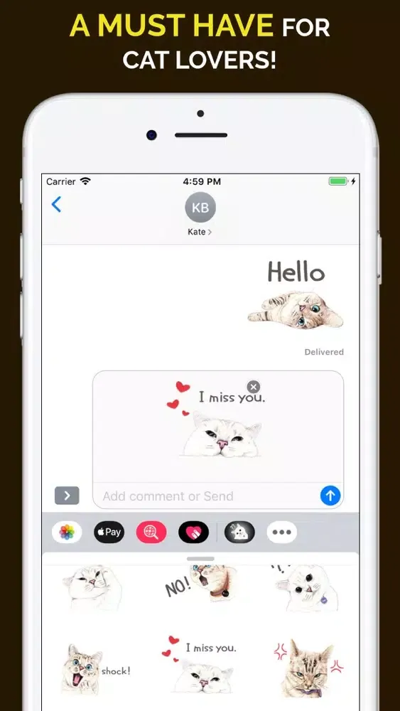 White Cat Expressions سکرین شاٹس