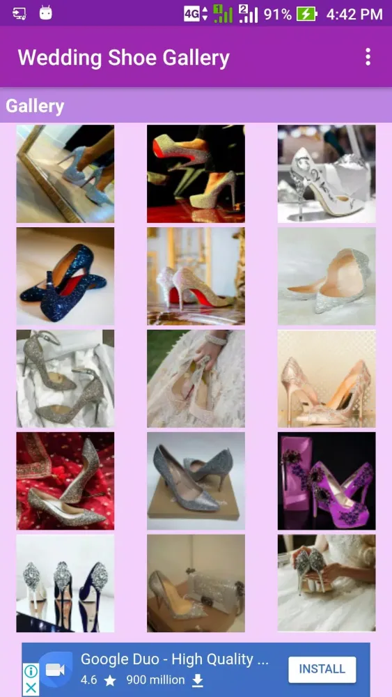 Tangkapan skrin Wedding Shoe Gallery