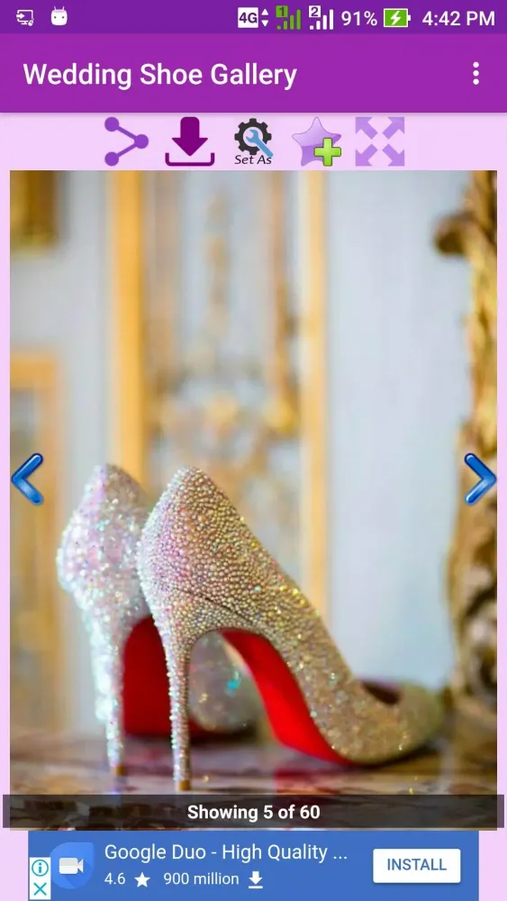 Tangkapan skrin Wedding Shoe Gallery