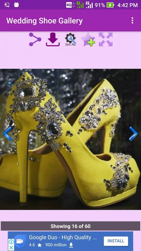 Tangkapan skrin Wedding Shoe Gallery