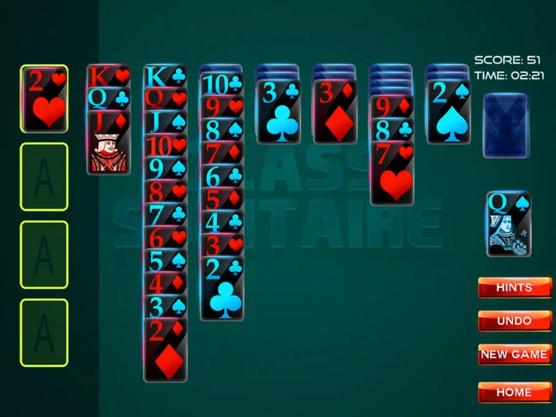 Glass Solitaire 3D iPad  스크린샷