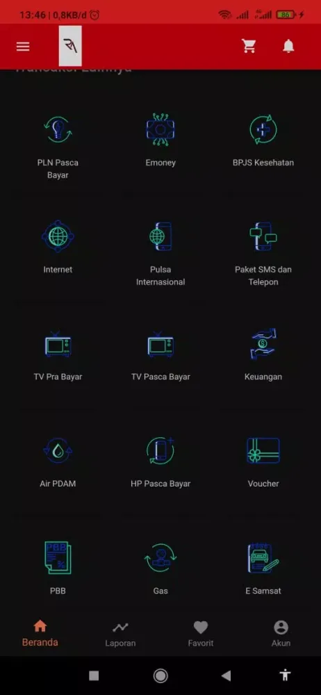 ภาพหน้าจอของ RA Mobile :Agen Pulsa Termurah