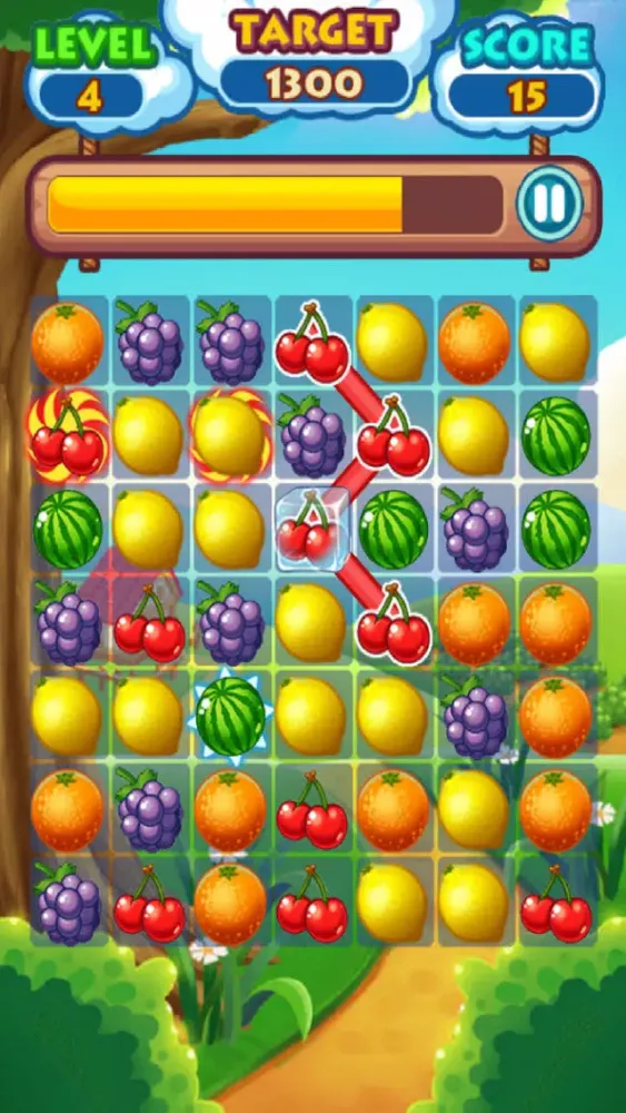 Zrzuty ekranu Fruit Link Chuzzle Deluxe Match Line