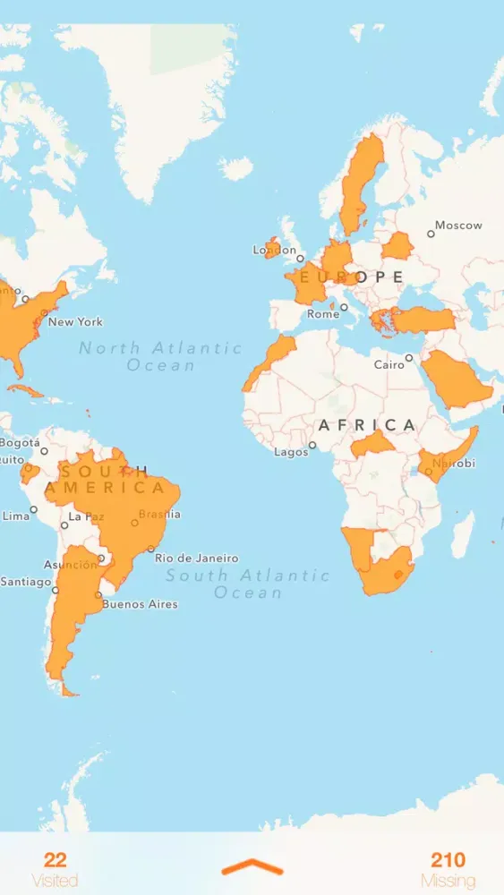 Screenshot di Countries Visited - Map