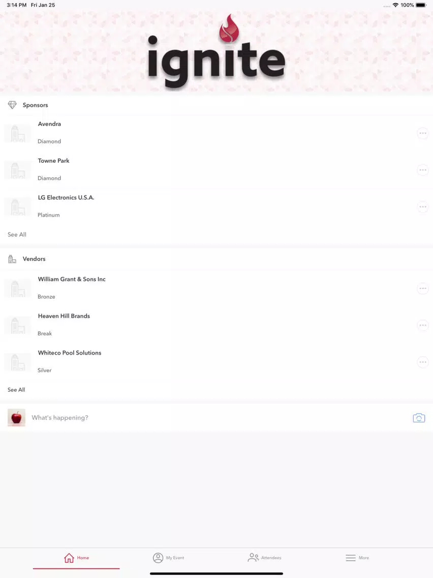 Ảnh chụp màn hình của Ignite 2019 iPad 