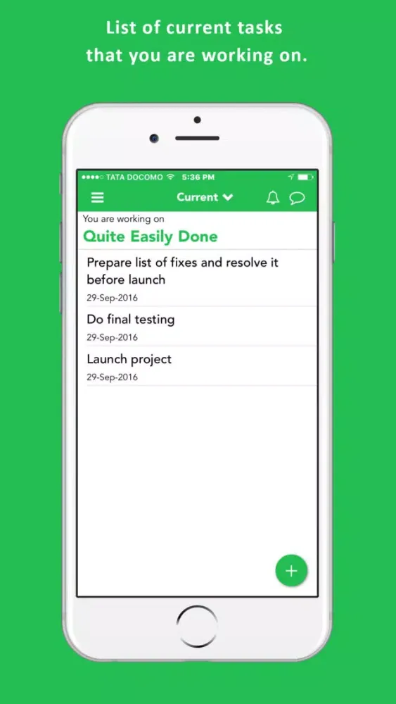 Captures d'écran de QED - Projects, Quite Easily Done