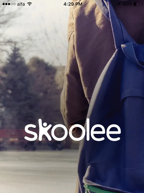 Tangkapan layar Skoolee iPad 