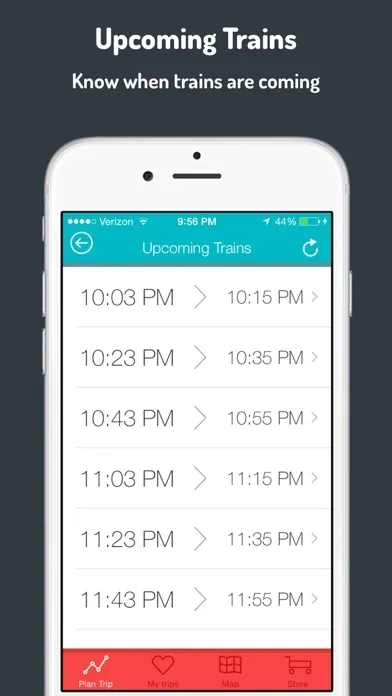 Capturas de pantalla de PATCO Schedule