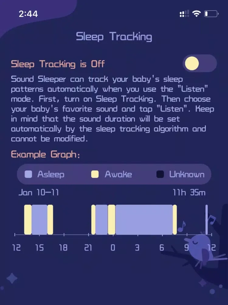 Baby Sound Sleeper-White Noise iPad  Screenshots