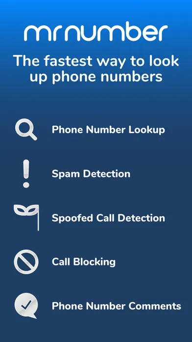Mr. Number Lookup & Call Block Screenshots