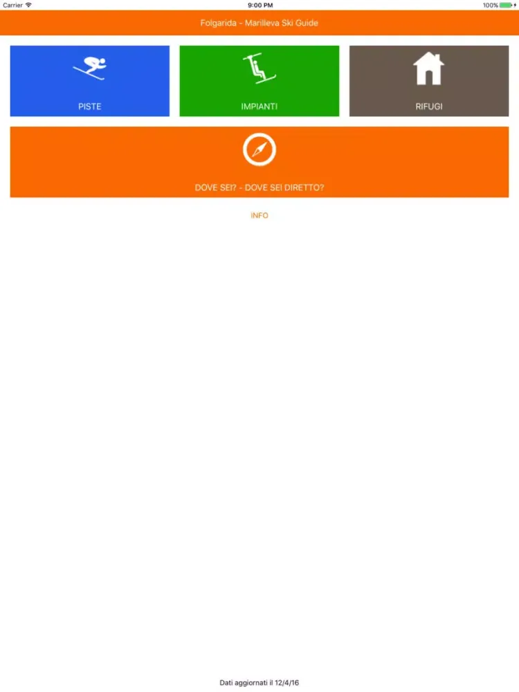 Ảnh chụp màn hình của Folgarida-Marilleva Ski Guide iPad 