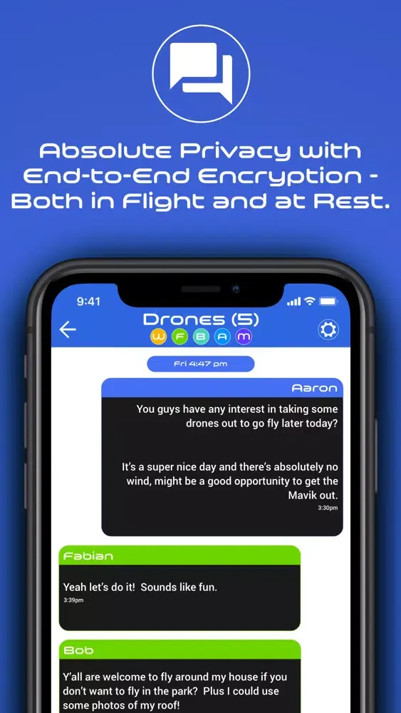 SOCIETY Secure Messenger Screenshots