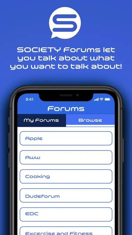 SOCIETY Secure Messenger Screenshots