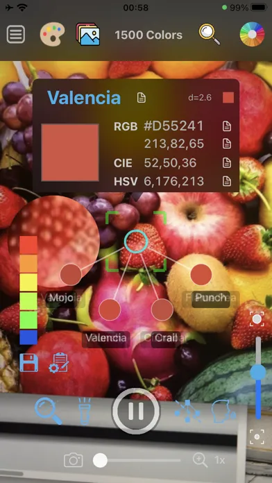 Color Name Recognizer Camera Screenshots