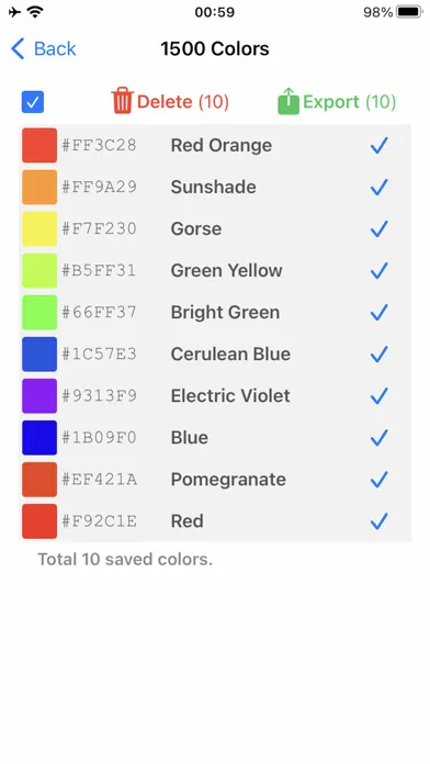 Color Name Recognizer Camera Screenshots