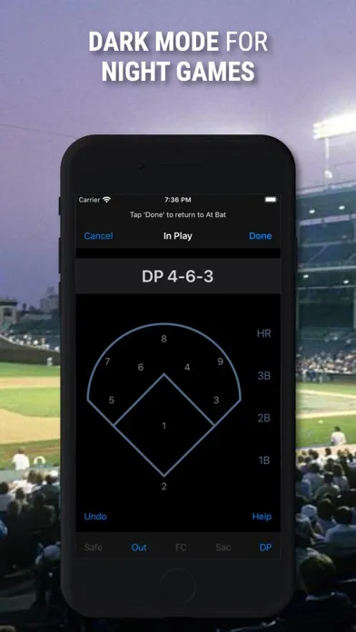 ภาพหน้าจอของ Home Field ScorebooK