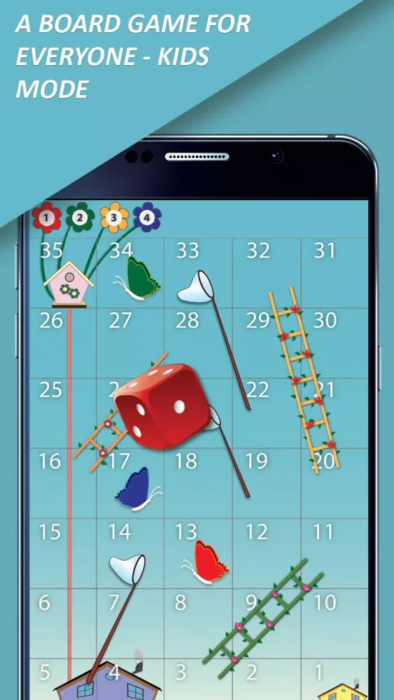 Screenshot di Snakes and Ladders