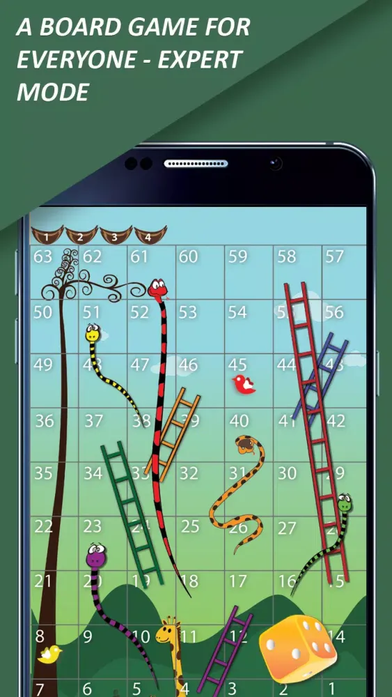 Screenshot di Snakes and Ladders