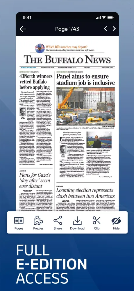 The Buffalo News App Screenshots