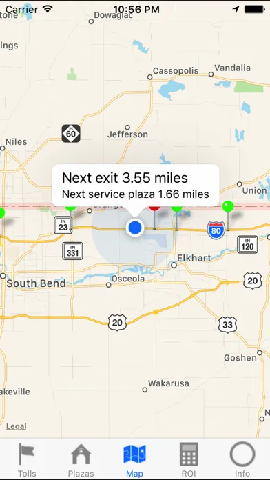 Tangkapan skrin Indiana Toll Road 2021