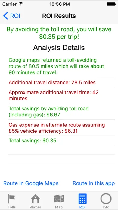 Tangkapan skrin Indiana Toll Road 2021