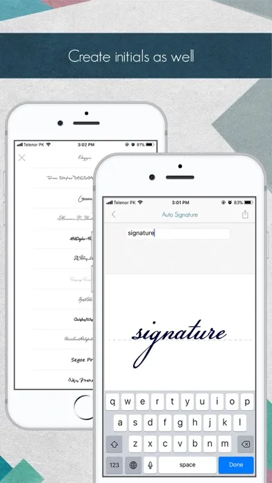 Captures d'écran de Autograph+ (Lite Version)