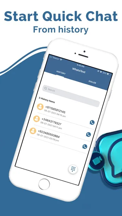 Capturas de pantalla de WhatsText Send Direct Message