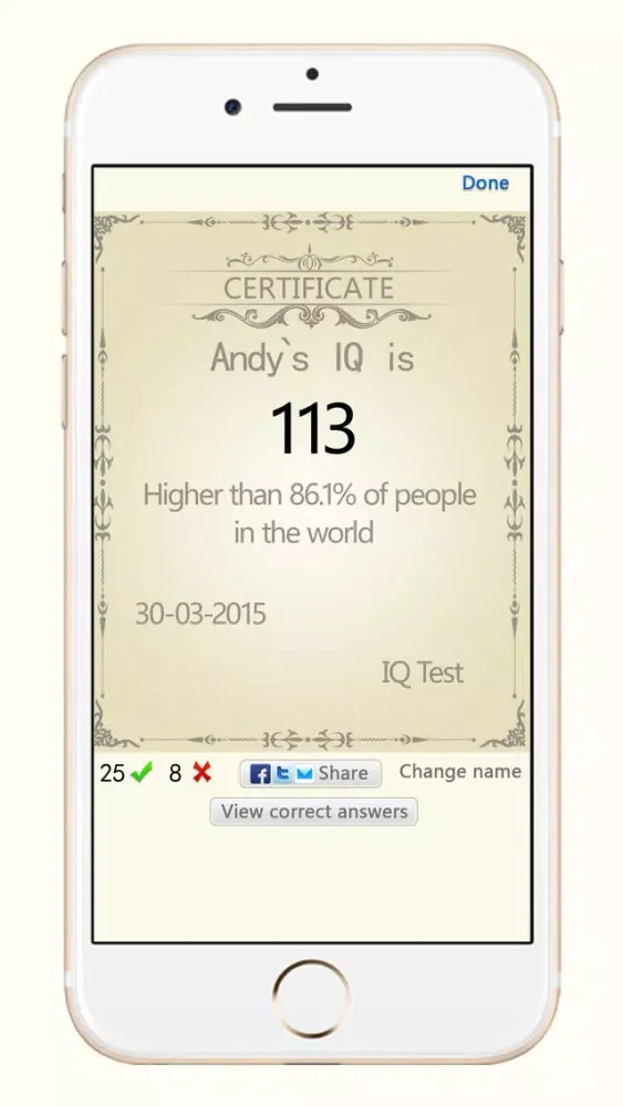 Captures d'écran de IQ Test - Brain Training Puzzle Game