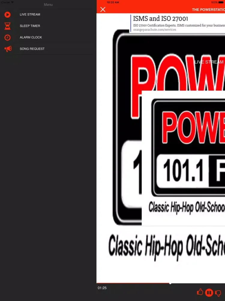 ภาพหน้าจอของ WHJA Power 101 iPad 