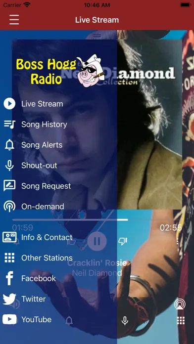 Tangkapan layar Boss Hogg Radio