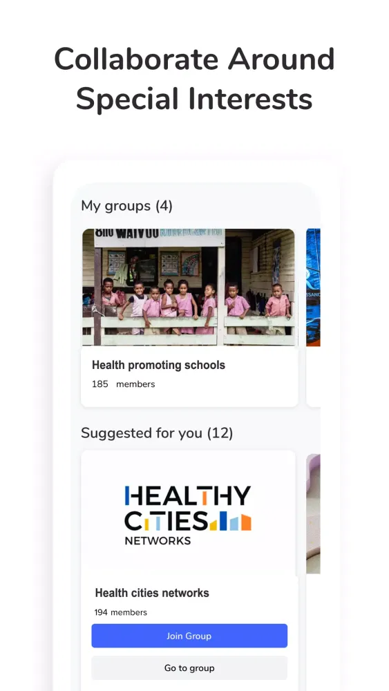 Global Health Promotion Hub 스크린샷