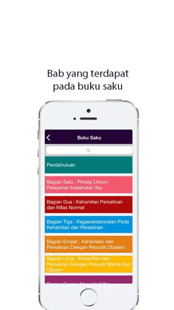 Ảnh chụp màn hình của Buku Saku Pelayanan Kesehatan Ibu
