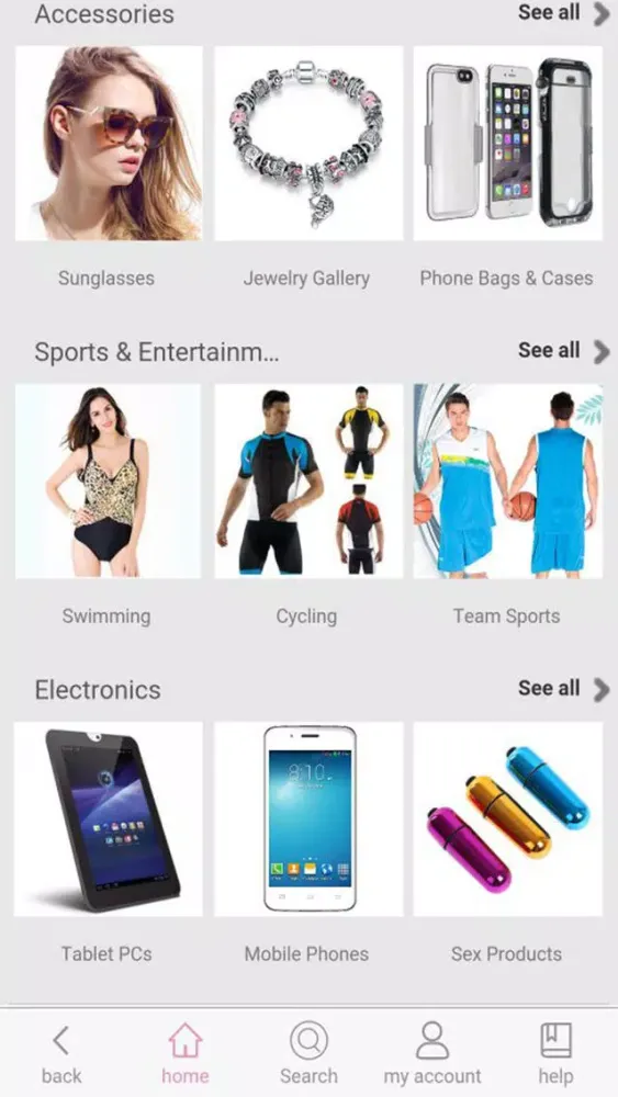 Tangkapan layar Wholesale clothing