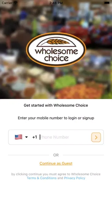 Capturas de tela do Wholesome Choice App